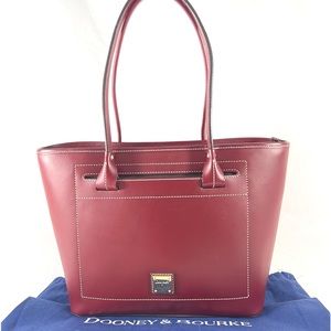 DOONEY and BOURKE Bordeaux Leather Tote Bag